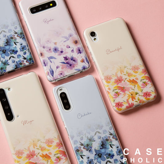 OPPO メルティーフラワープリント TPUカスタムケース