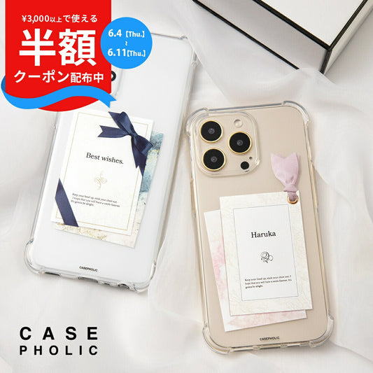 OPPO リボンデザイン カスタムクリアケース