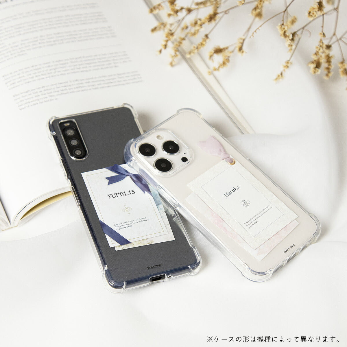 OPPO リボンデザイン カスタムクリアケース - 5