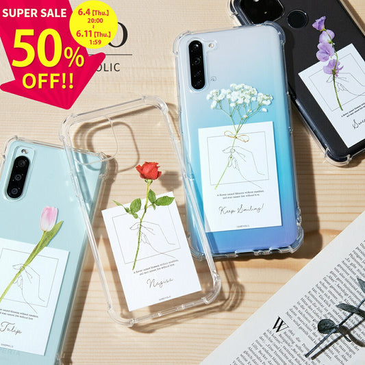 OPPO 名入れ対応 一輪花 スマホケース