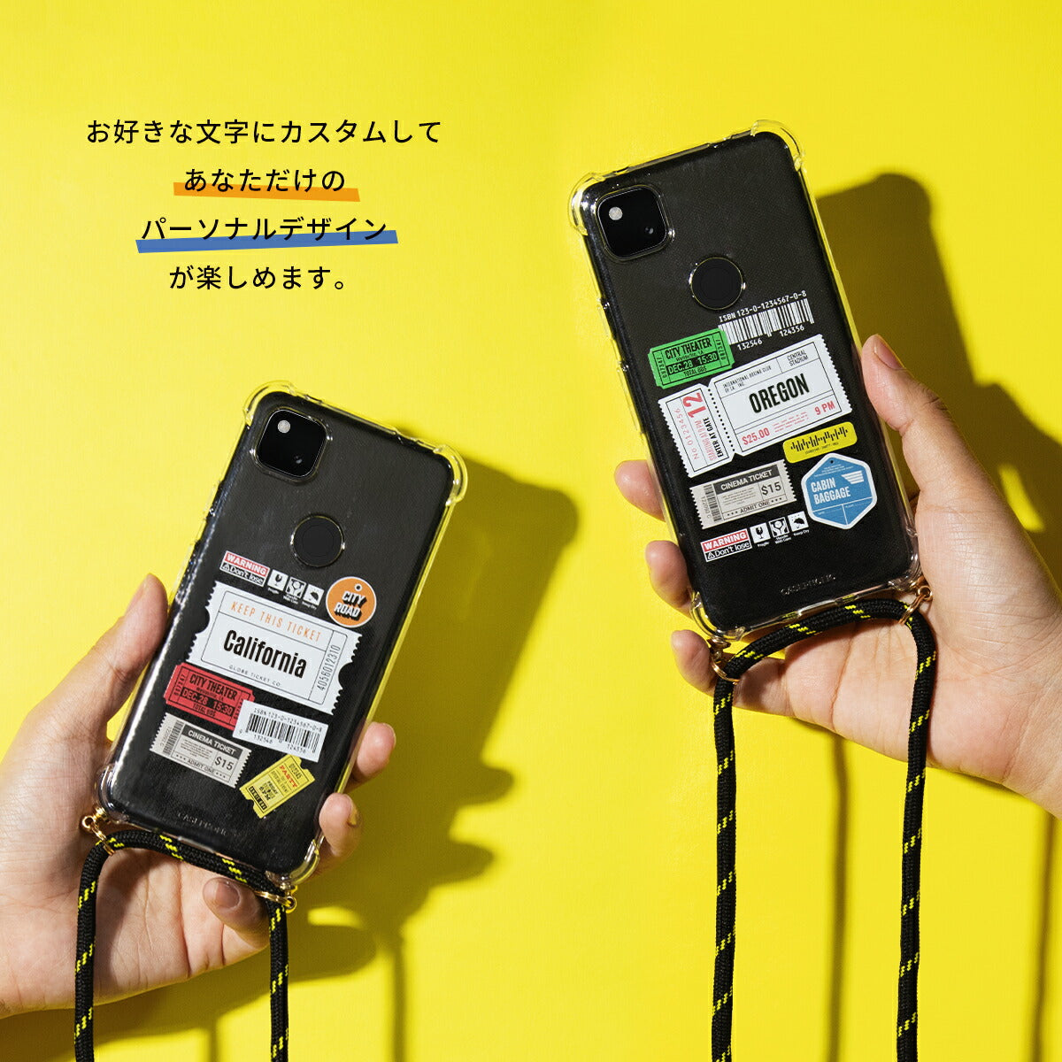 Google Pixel クロスボディケース クリア - 2