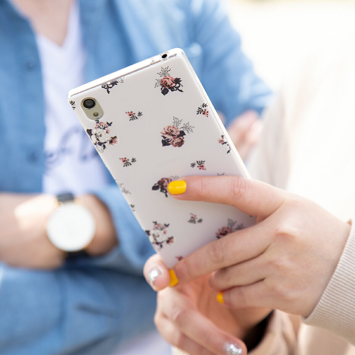 Xperia バラ花柄 TPUケース - 2