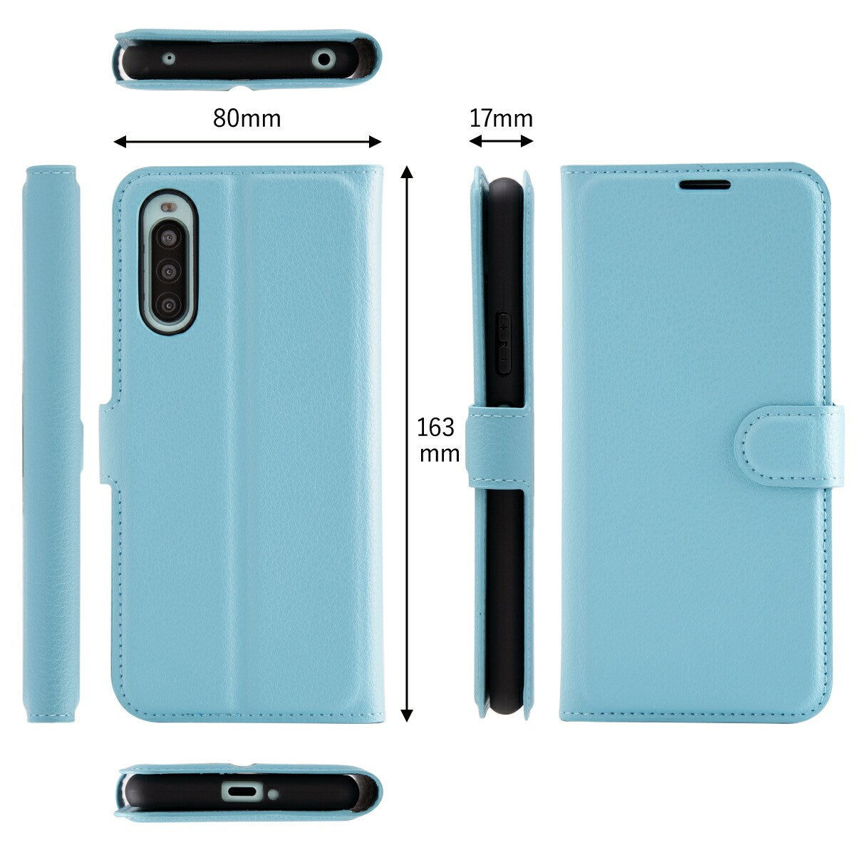 Xperia 10 II レザー手帳型スマホケース - 10