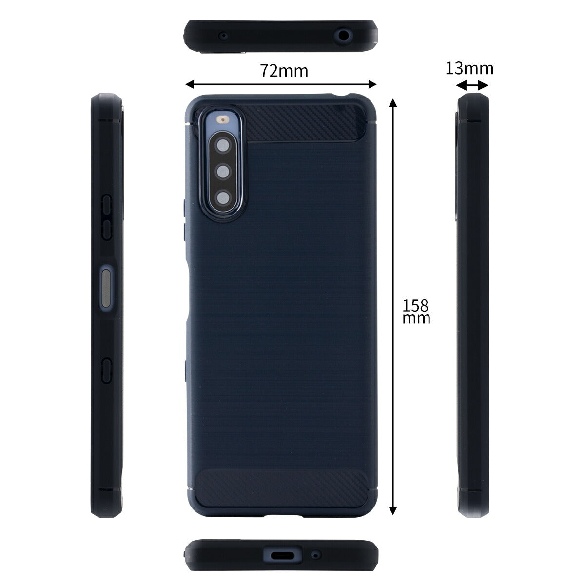 Xperia 10 III ケース カーボン調TPU 耐衝撃 ソフトカバー - 7