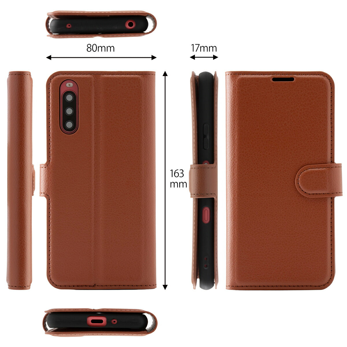 Xperia 10 III 手帳型レザーケース - 10