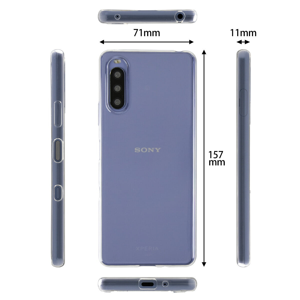 Xperia 10 III TPU クリアケース - 6