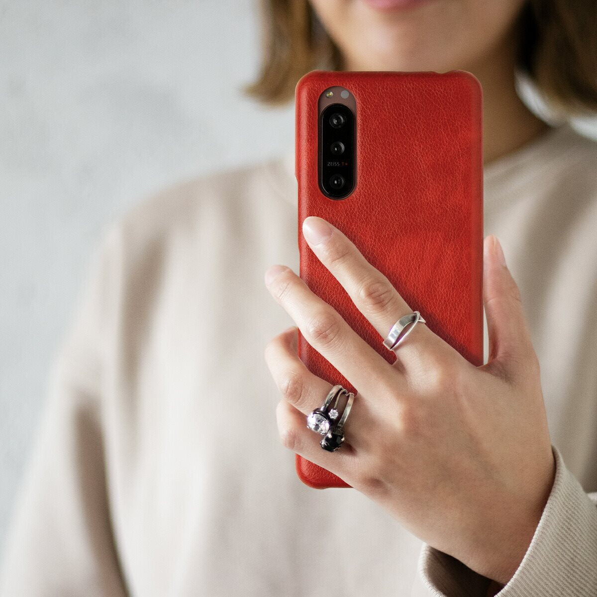 Xperia 5 II レザーハードケース - 3