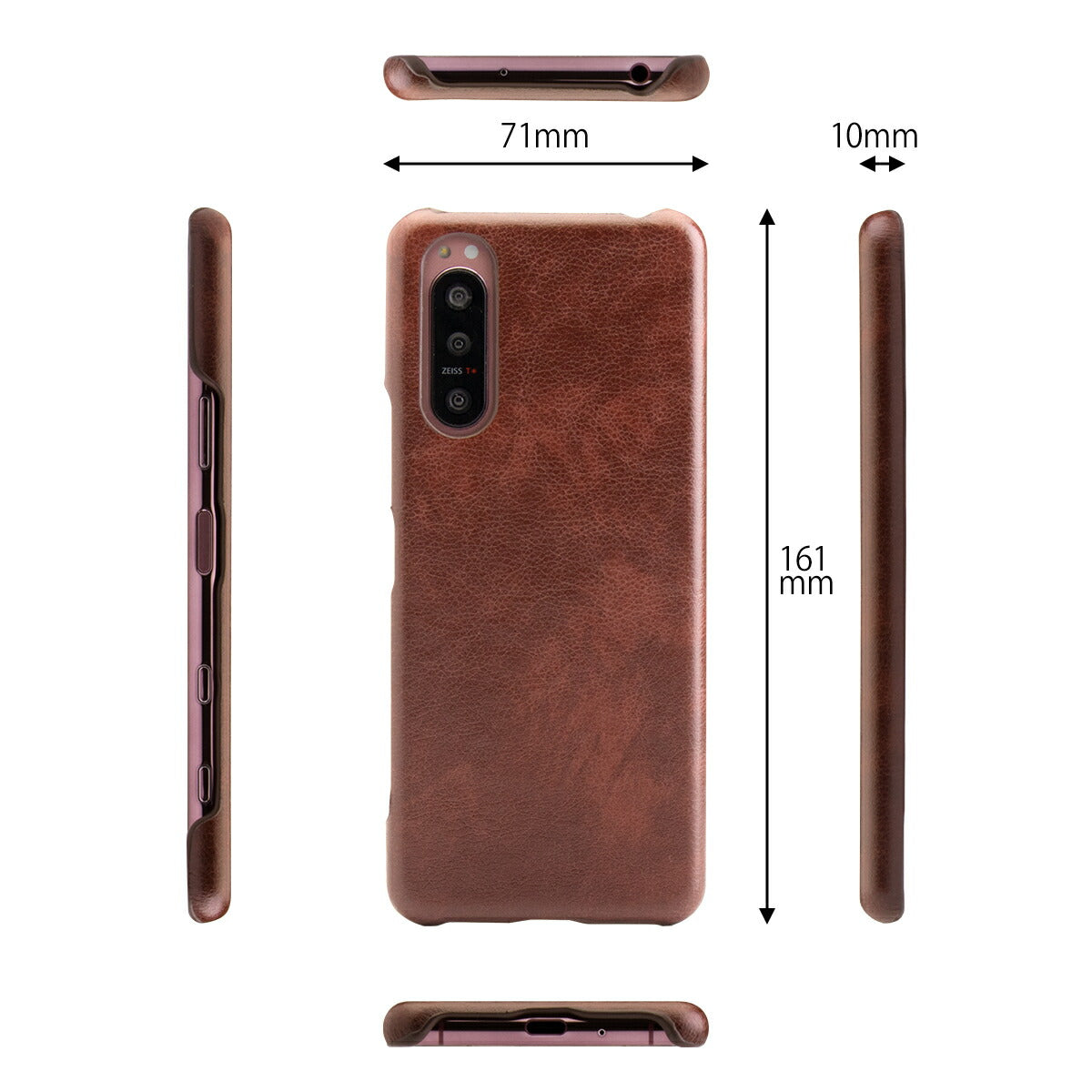 Xperia 5 II レザーハードケース - 7