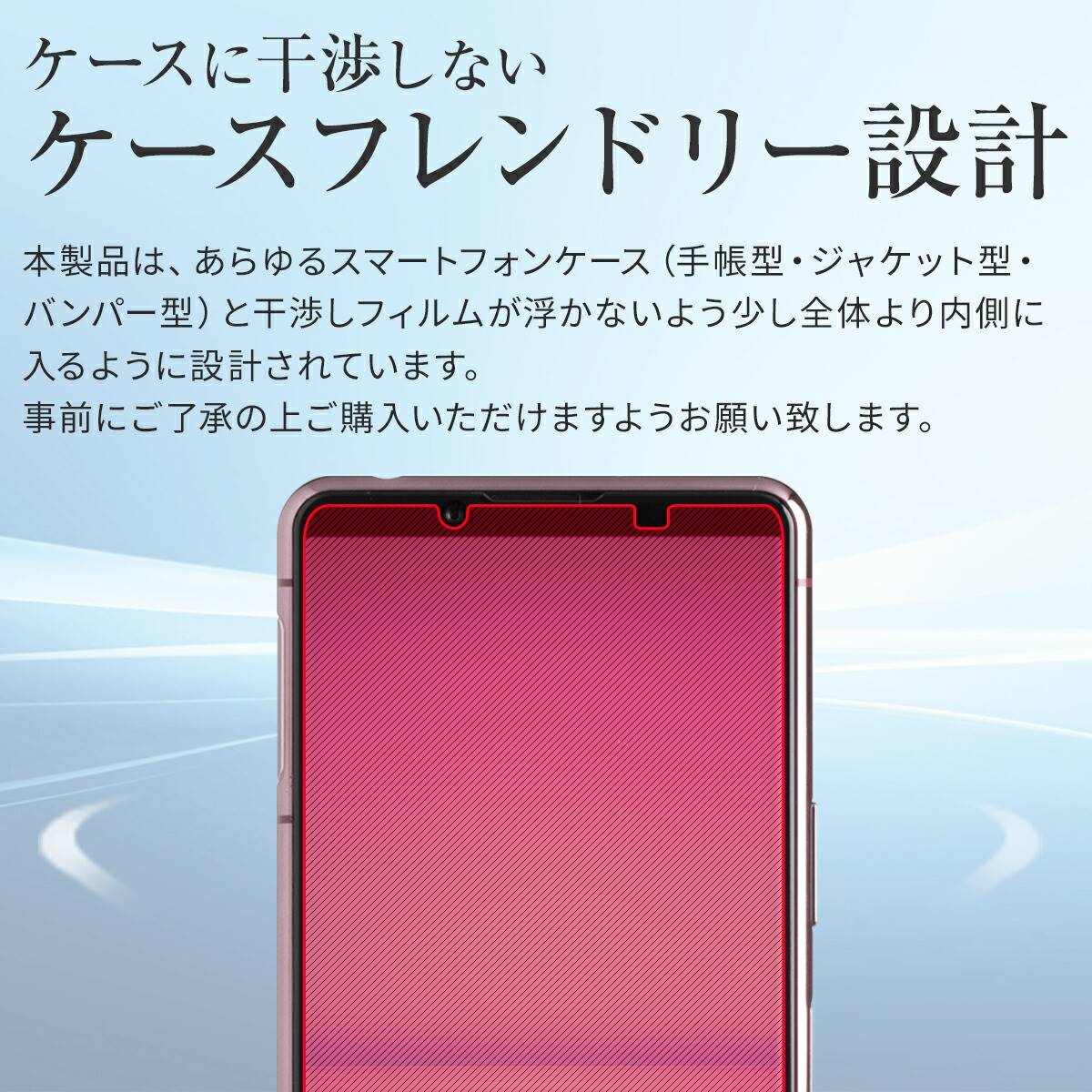 Xperia 5 II 液晶保護フィルム ブルーライトカット アンチグレア - 5