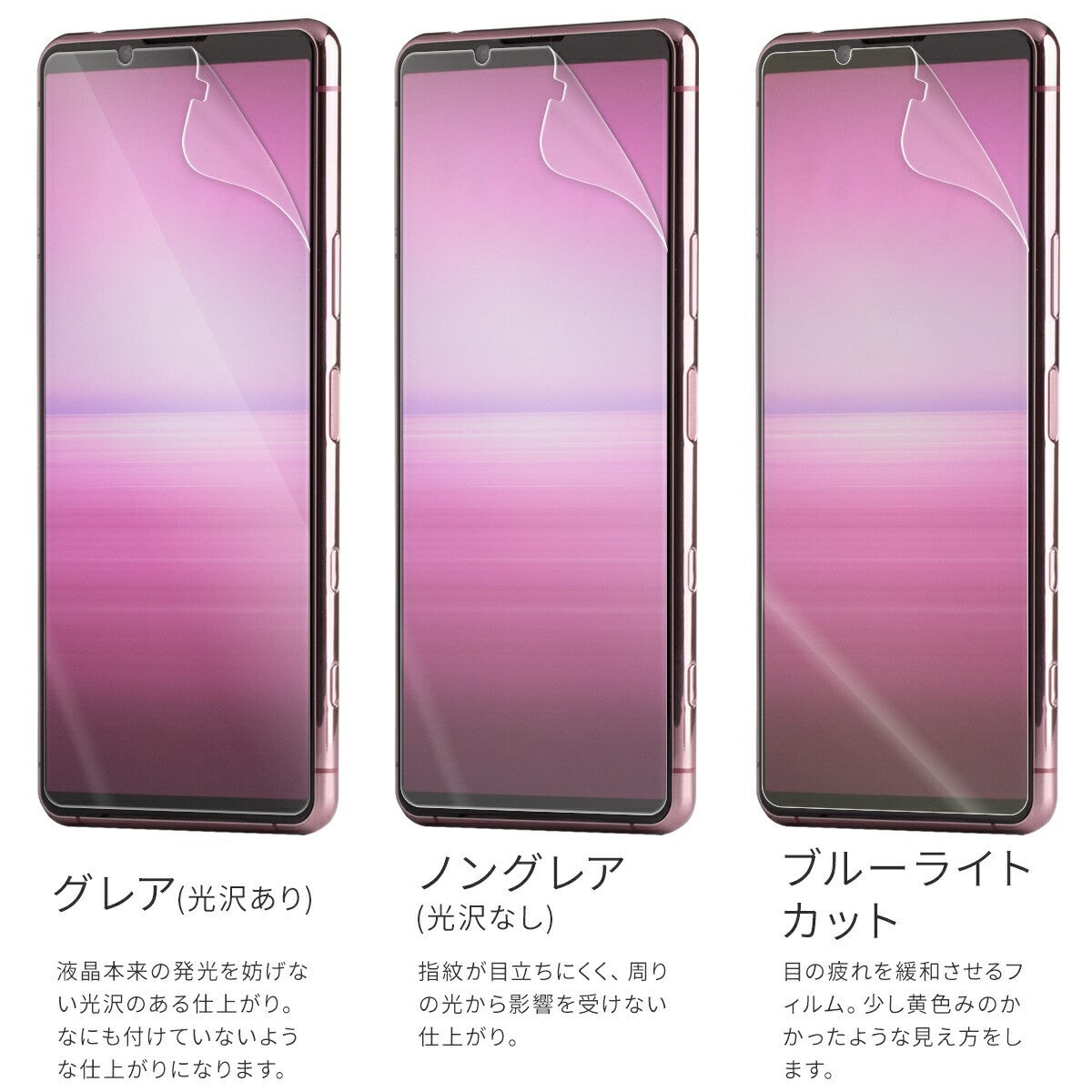 Xperia 5 II 液晶保護フィルム ブルーライトカット アンチグレア - 6
