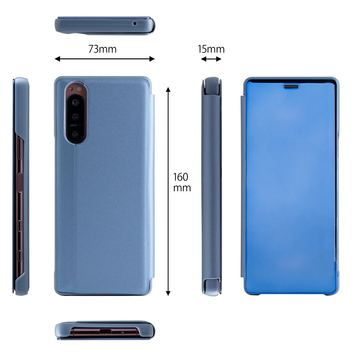 Xperia 5 II 手帳型ケース 半透明 - 7