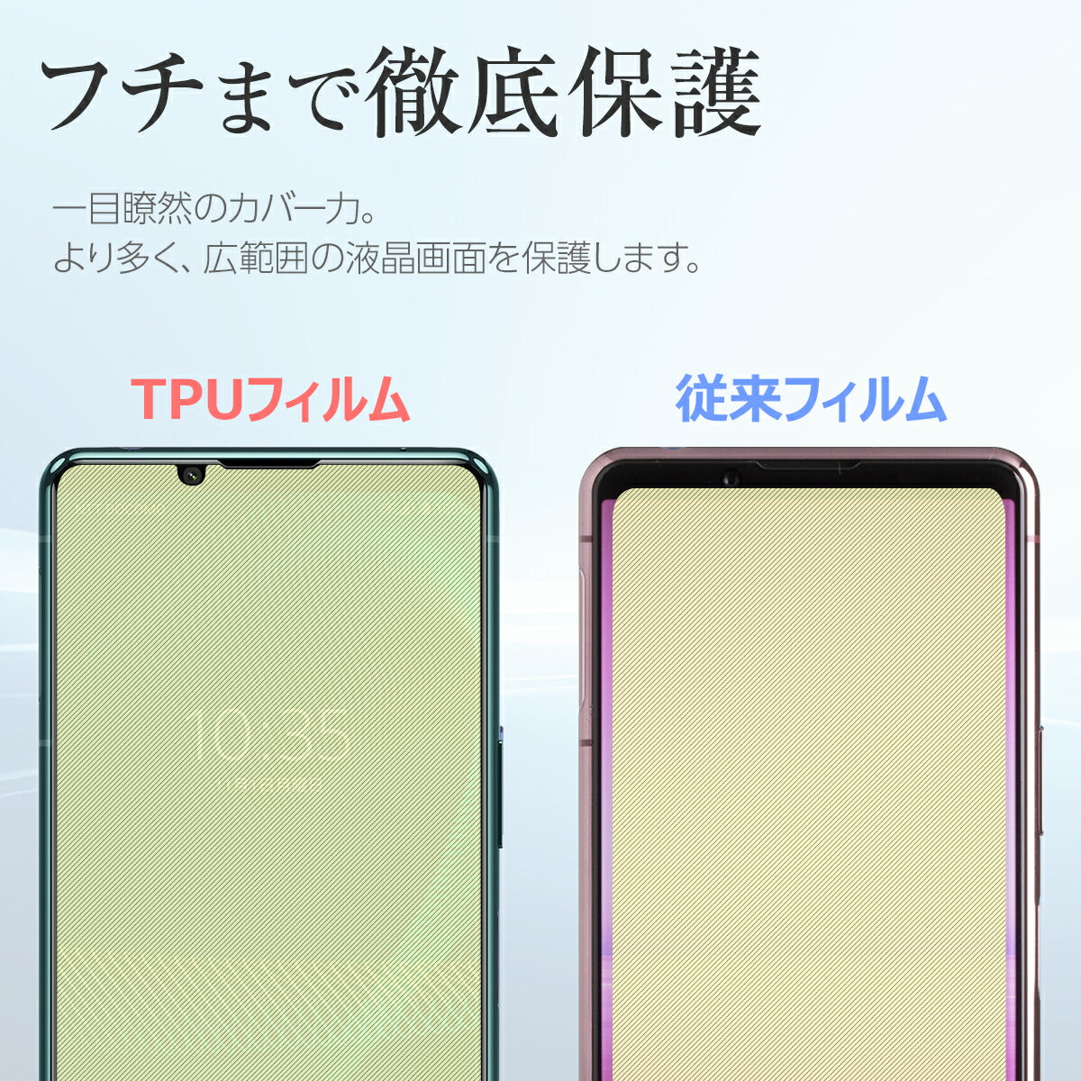 Xperia 5 III SO-53B 全面吸着 TPU液晶保護フィルム - 3