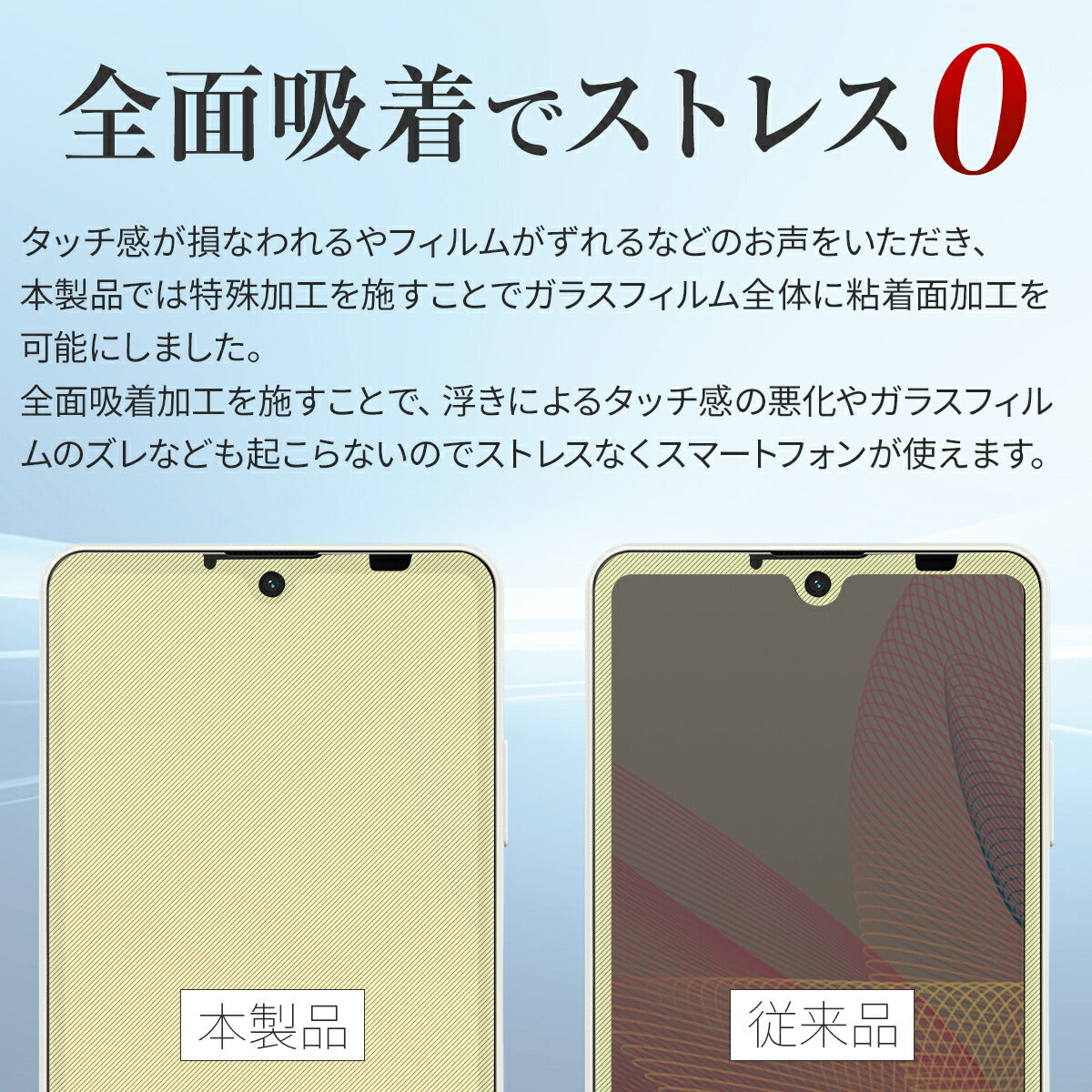Xperia Ace II SO-41B 全面吸着カラー強化ガラス保護フィルム - 3