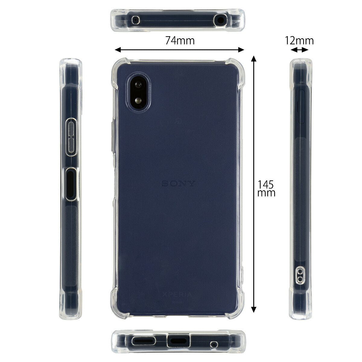 Xperia Ace III 耐衝撃クリアケース - 5