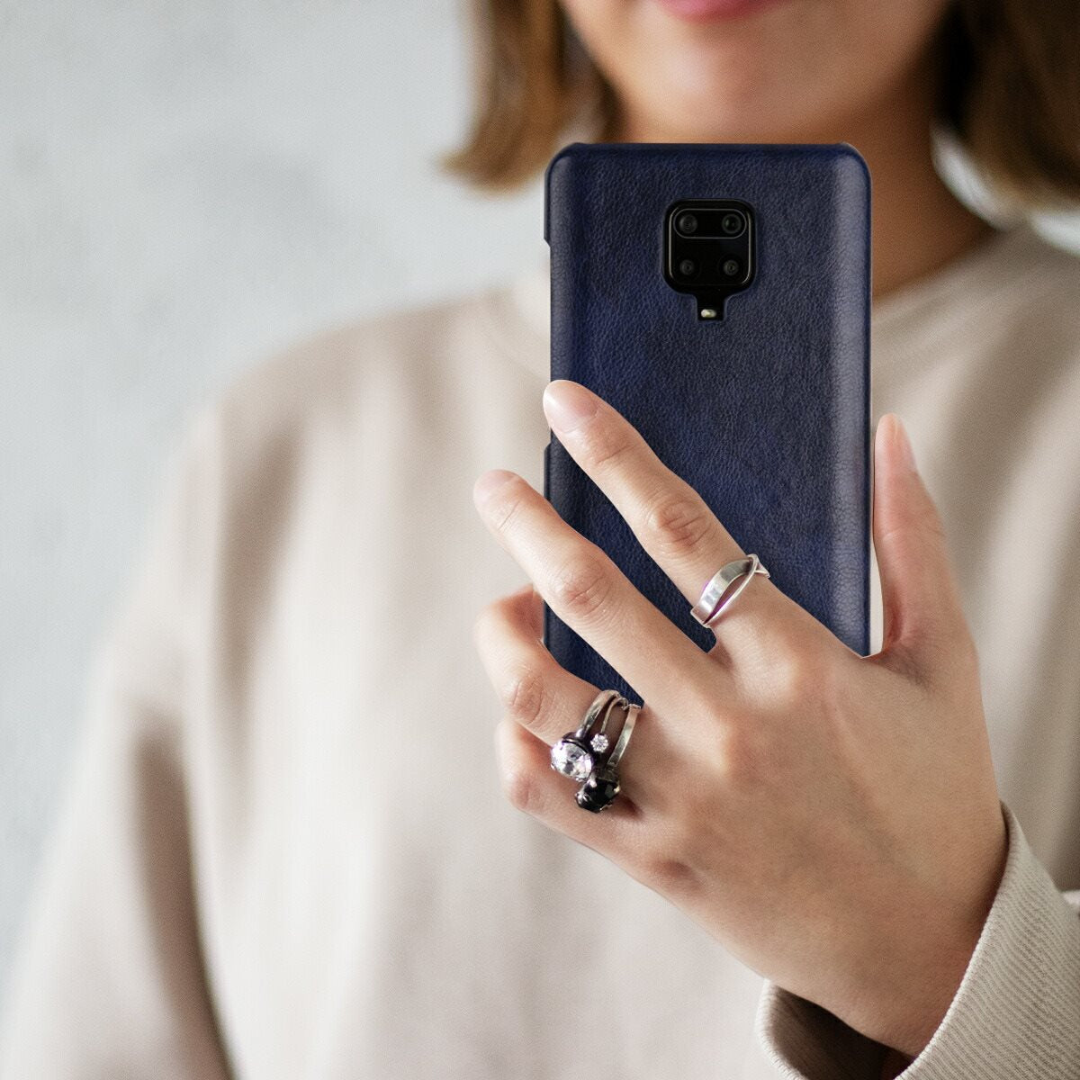 Xiaomi Redmi Note 9S レザーハードケース - 2