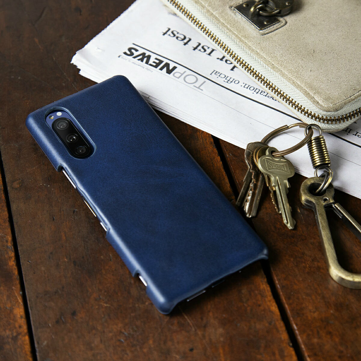 Xperia 5 レザーハードケース - 3