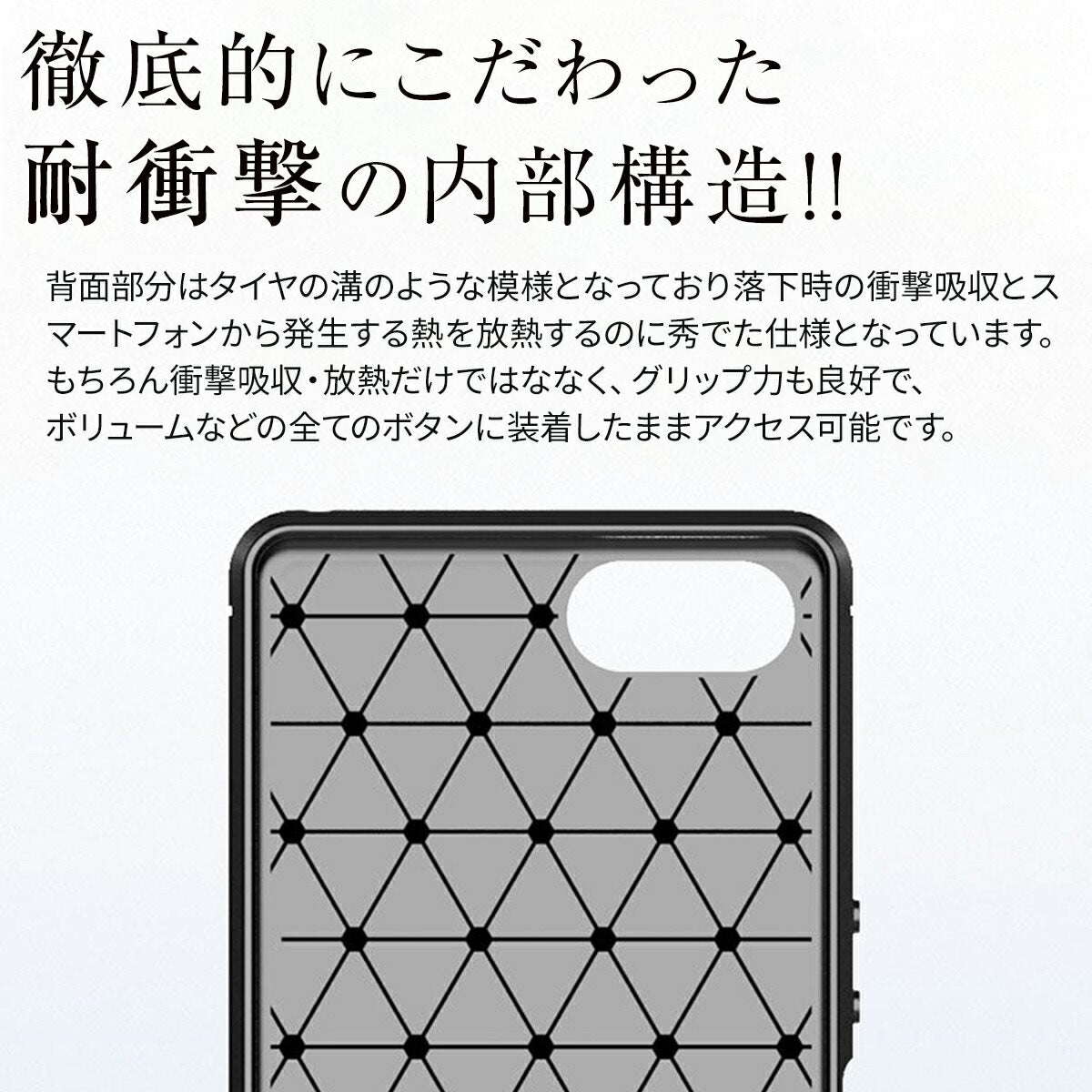 Xperia Ace SO-02L カーボン調TPUスマホケース - 5