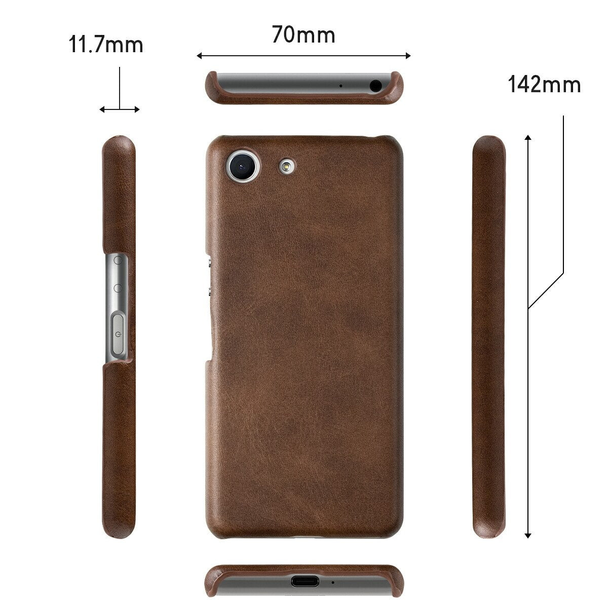 Xperia Ace SO-02L レザーハードケース - 6