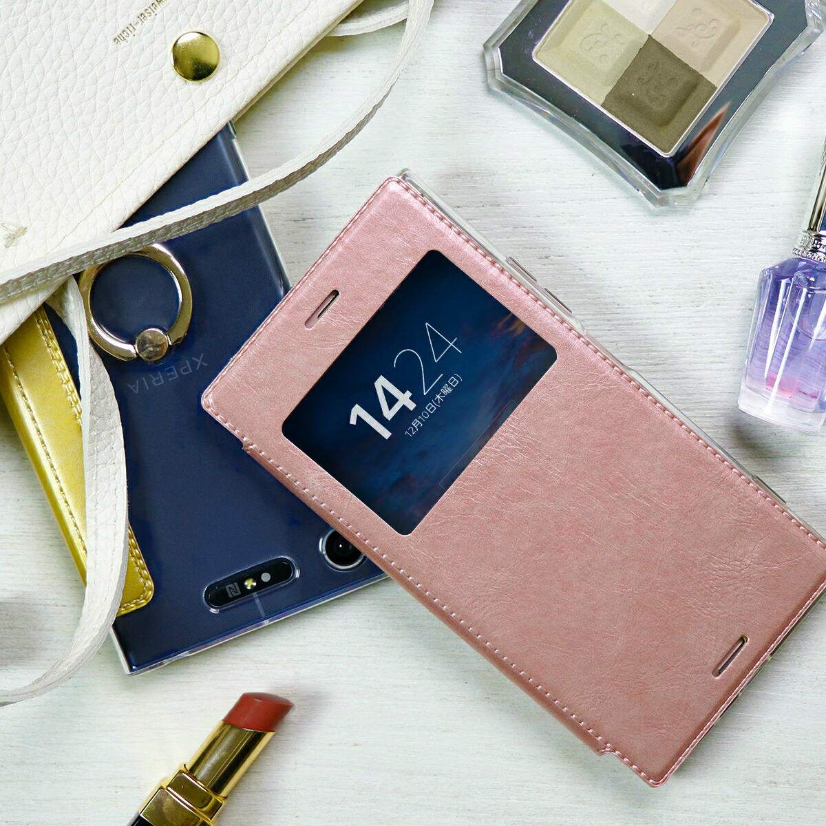 Xperia XZ1 SO-01K 手帳型ケース リング付き - 3
