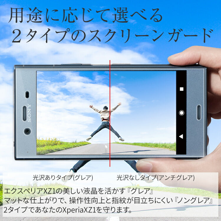 Xperia XZ1 液晶保護フィルム 2枚セット - 2