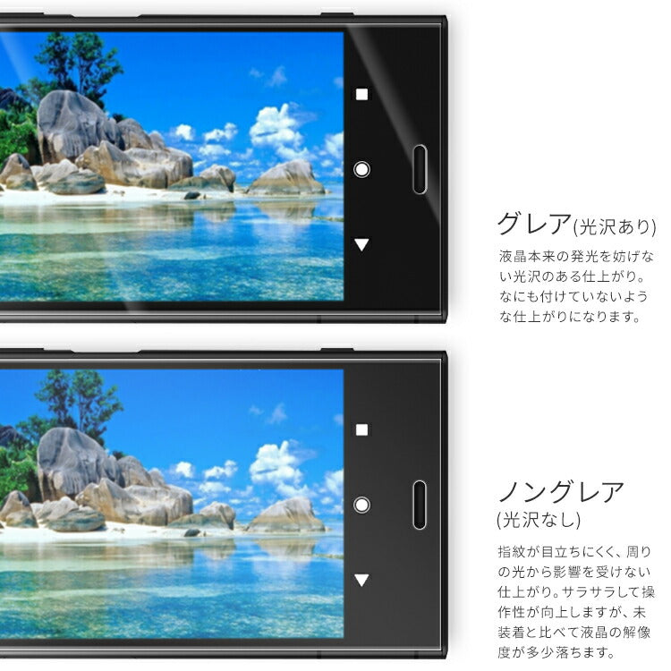 Xperia XZ1 液晶保護フィルム 2枚セット - 3