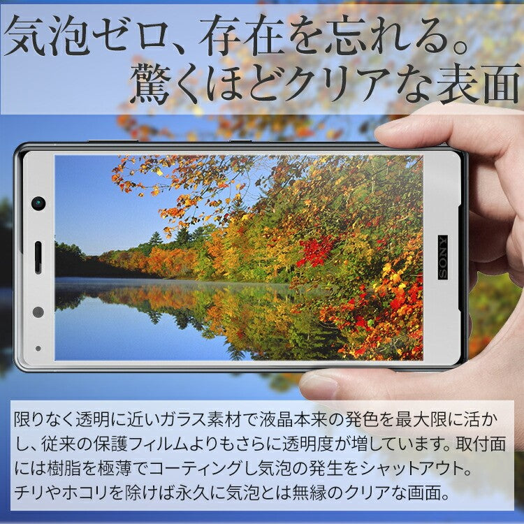 Xperia XZ2 Premium 強化ガラス保護フィルム 9H - 2