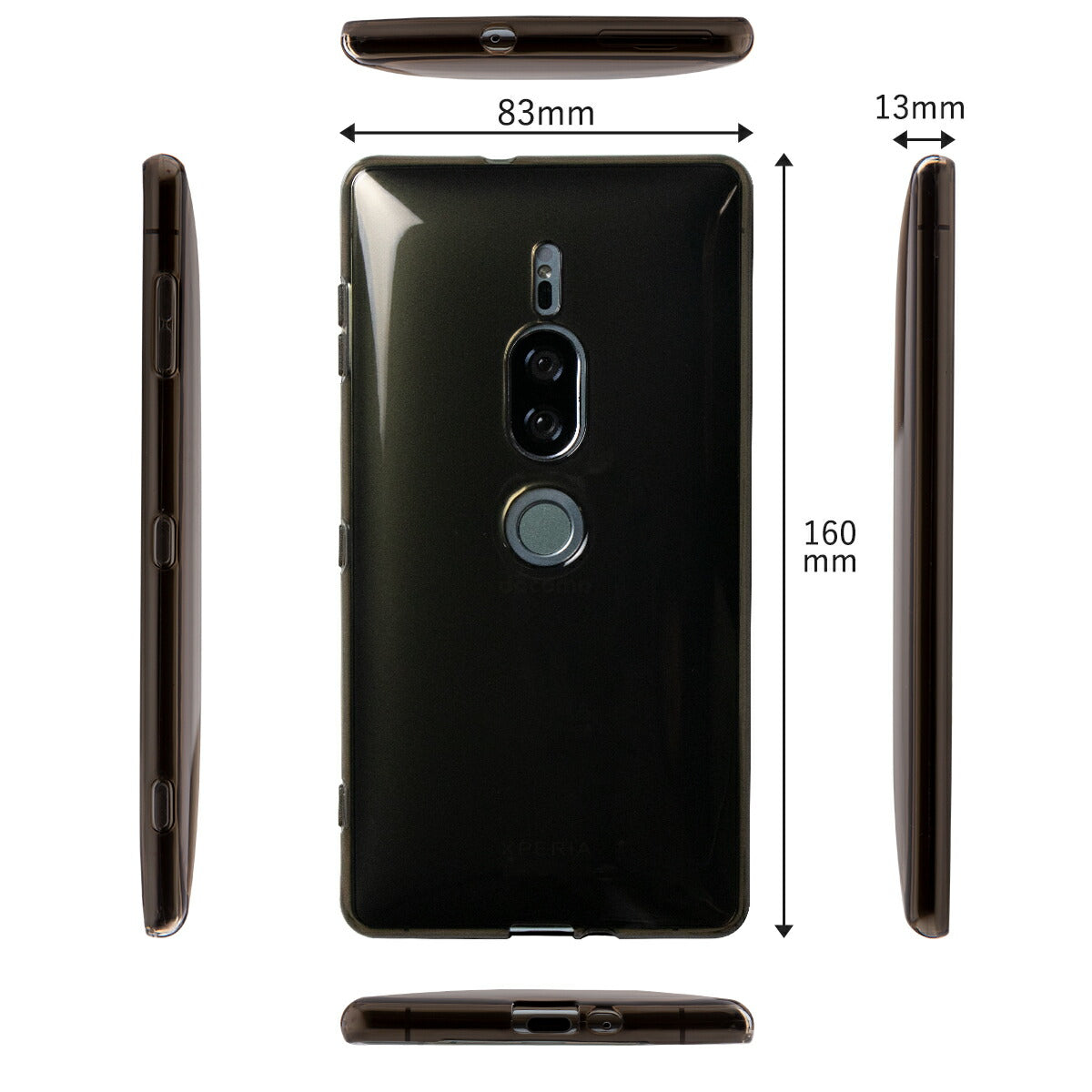 Xperia XZ2 Premium スマホケース TPU クリアケース - 6